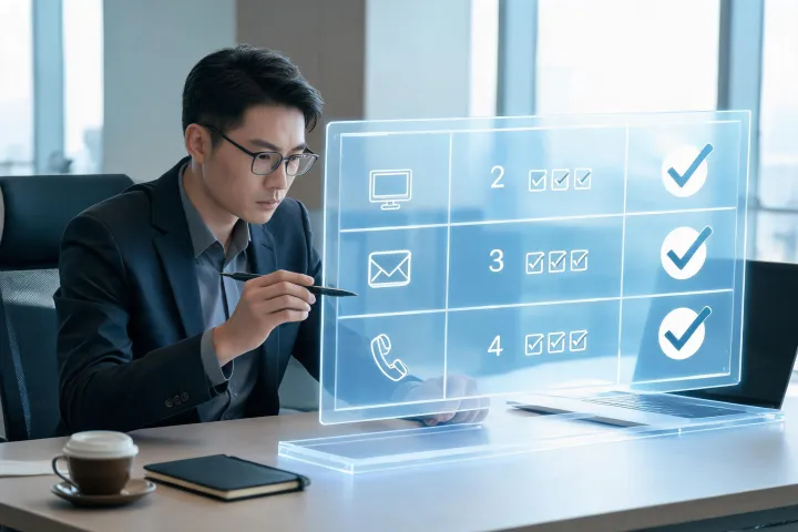 Sales leader auditing pipeline attribution